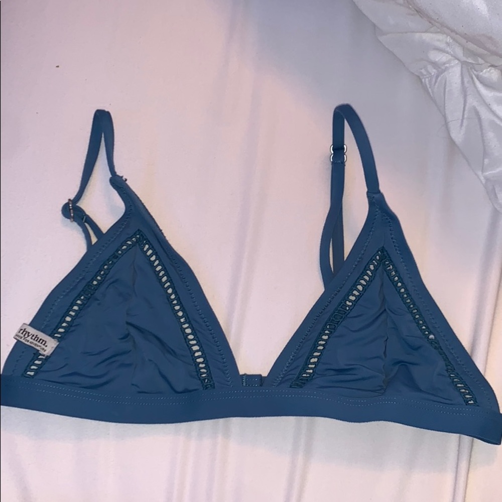 Rhythm Blue Triangle Bikini Top